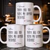 Thank You For Being My Unpaid Therapist - Personalized Custom Coffee Mug - BST540_MG