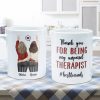 Thank You For Being My Unpaid Therapist - Personalized Mug - Fall Season, Birthday, Autumn Gift For Besties, Best Friends, Soul Sisters