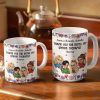 Thank You For Being My Unpaid Therapist Bestie - Personalized White Edge-to-Edge Mug