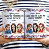 Thank You For Being My Unpaid Therapist Bestie - Personalized White Edge-to-Edge Mug