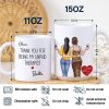 Thank You For Being My Unpaid Therapist Besties Backside - Personalized White Edge-to-Edge Mug