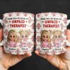 Thank You For Being My Unpaid Therapist With Cartoon Girls - Personalized Custom Coffee Mug - BST492_MG