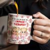 Thank You For Being My Unpaid Therapist With Cartoon Girls - Personalized Custom Coffee Mug - BST492_MG