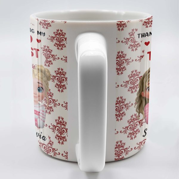 Thank You For Being My Unpaid Therapist With Cartoon Girls - Personalized Custom Coffee Mug - BST492_MG