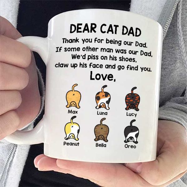 Thank You For Being Our Dad - Gift for Dad - Funny Personalized Mug