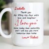 Thank You For Filling My Days With Hearts - Personalized Custom Coffee Mug - CPL1374_MG