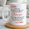 Thank You For Filling My Days With Hearts - Personalized Custom Coffee Mug - CPL1374_MG
