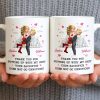 Thank You For Putting Up With My Shit, Couple And Hearts - Personalized Custom Coffee Mug - CPL1363_MG