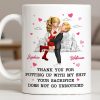 Thank You For Putting Up With My Shit, Couple And Hearts - Personalized Custom Coffee Mug - CPL1363_MG