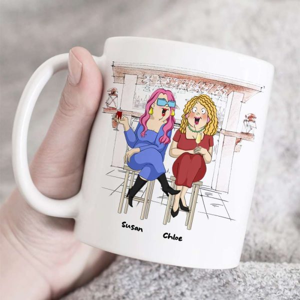 Thank You For Putting Up With My Sh!t, Best Friend Drinking White Mug Gift