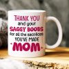 Thank You For Ruining Your Boobs, Gift For Mom, Personalized Mug, Saggy Boobs Mug, Mother's Day Gift
