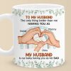 Thank You For Showing Your Love To Us - Couple Personalized Custom Mug - Gift For Husband Wife, Anniversary