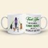 Thank You For The Walks- Gift For Dog Lovers- Personalized Coffee Mug- Dog Lovers Mug