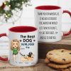Thank You for Walking Me Hilarious Personalized White Ceramic Mug for Dog Walkers, Customizable with Dog, Perfect Gift for Pet Lovers