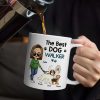 Thank You for Walking Me Hilarious Personalized White Ceramic Mug for Dog Walkers, Customizable with Dog, Perfect Gift for Pet Lovers