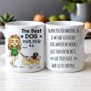 Thank You for Walking Me Hilarious Personalized White Ceramic Mug for Dog Walkers, Customizable with Dog, Perfect Gift for Pet Lovers