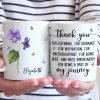 Thank You From The Bottom Of My Heart - Bestie Personalized Custom Mug - Christmas Gift For Best Friends, BFF, Sisters
