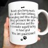 Thank You Furry Much, Precious Dog Groomers, Bone And Paw Prints - Personalized Custom Coffee Mug - DOG069_MG