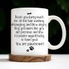 Thank You Furry Much, Precious Dog Groomers, Bone And Paw Prints - Personalized Custom Coffee Mug - DOG069_MG