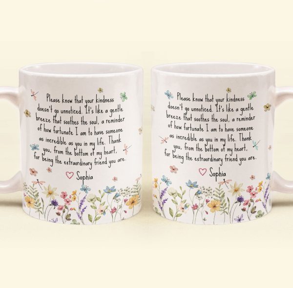 Thank You Gifts For Boss, Coworkers, Friends, Family - For Being The Extraordinary Friend - Personalized Mug