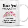 Thank You Mother in Law Coffee Mug Funny Gift for Mother in Law from Daughter in Law