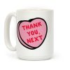 Thank You Next Pink Candy Heart Coffee Mug