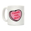 Thank You Next Pink Candy Heart Coffee Mug