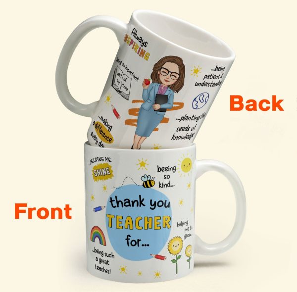 Thank You Teacher - Personalized Mug