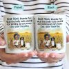 Thanks For All The Belly Rubs - Gift For Dog Mom, Dog Dad, Cat Mom, Cat Dad - Personalized Mug