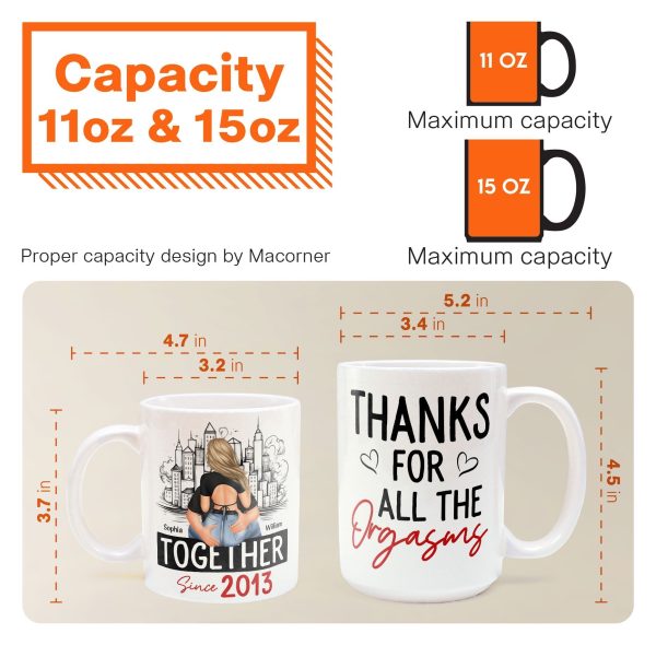 Thanks For All The Orgasms - Personalized Mug