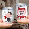 Thanks For All Your Orgasms, Personalized Coffee Couple Mug 02ACDT010323TM