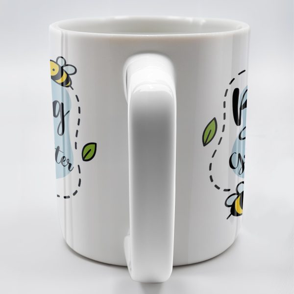 Thanks for Bee-ing an Amazing Granddaughter, Bees and Flowers - Personalized Custom Coffee Mug - GDT310_MG