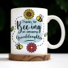 Thanks for Bee-ing an Amazing Granddaughter, Bees and Flowers - Personalized Custom Coffee Mug - GDT310_MG