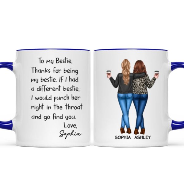 Thanks For Being My Bestie Funny Gift For Best Friends Personalized Mug