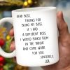 Thanks For Being My Boss Appreciation Coffee Mug - Personalized Custom Coffee Mug - COL028_MG
