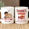 Thanks For Being So Hot, Couple Gift, Personalized Mug, Naughty Couple Mug