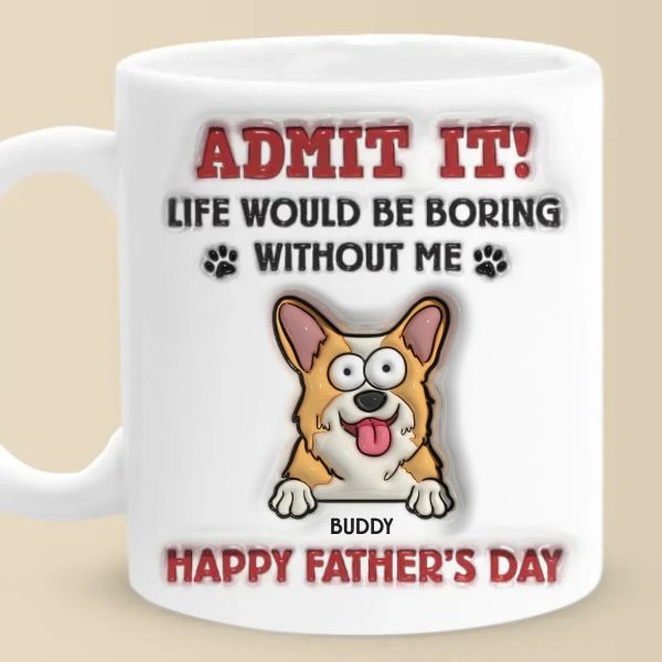 Thanks For Loving Us, Poop And All - Dog & Cat Personalized Custom 3D Inflated Effect Printed Mug - Gift For Pet Owners, Pet Lovers