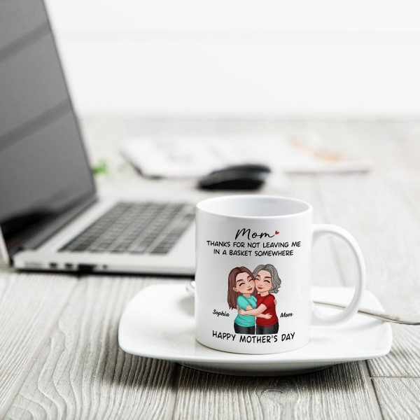 Thanks For Not Leaving Me In Basket Somewhere Happy Mother's Day Personalized Mug
