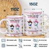 Thanks For Not Swallowing Us - Gift For Mother, Mom - 3D Inflated Effect Printed Mug, Personalized White Edge-to-Edge Mug