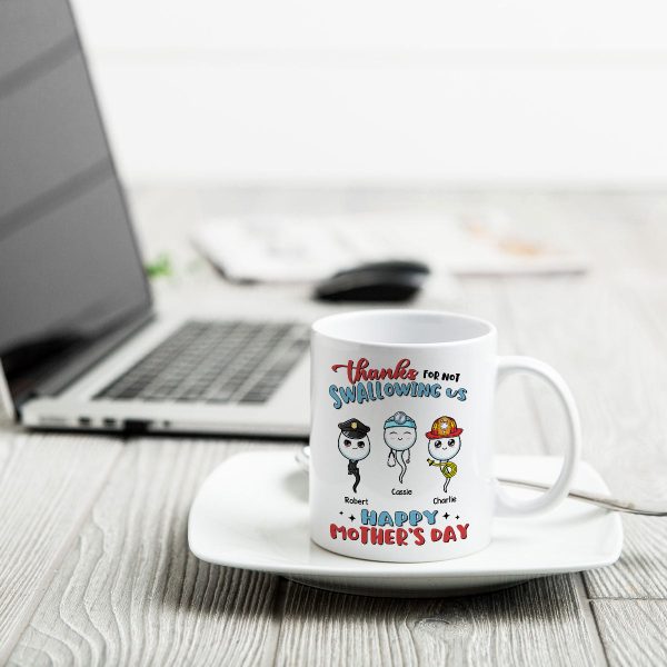 Thanks For Not Swallowing Us Happy Mother's Day Personalized Mug