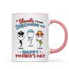Thanks For Not Swallowing Us Happy Mother's Day Personalized Mug