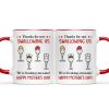 Thanks For Not Swallowing Us Simple Sperm - Funny Gift For Mother - Personalized Accent Mug