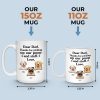 Thanks for picking my poop and stuff - Gift for Dad, Funny Personalized Dog Mug