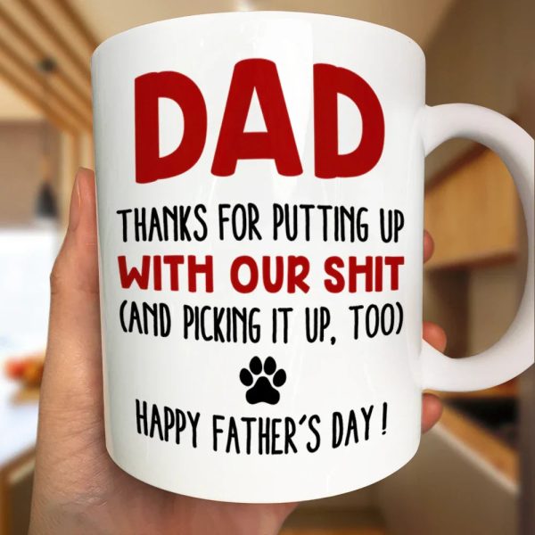 Thanks For Picking Up My Poop - 3D Inflated Effect Printed, Personalized Mug