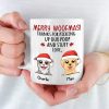 Thanks For Picking Up Our Stuff Love - Dog Personalized Custom Mug - Christmas Gift For Pet Owners, Pet Lovers