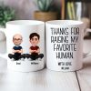 Thanks for Raising My Favorite Human - Personalized Mug - Christmas Gift for Mother-in-Law, Father-in-Law