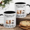 "Thanks for Scooping My Poop" Father's Day White Ceramic Mug Custom Pet Design for Dad