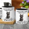 "Thanks for Scooping My Poop" Father's Day White Ceramic Mug Custom Pet Design for Dad