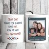 Thanks For Sharing Your DNA Personalized Custom Father's Day Birthday Photo Mug C336