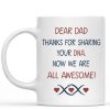Thanks For Sharing Your DNA Personalized Custom Father's Day Birthday Photo Mug C336